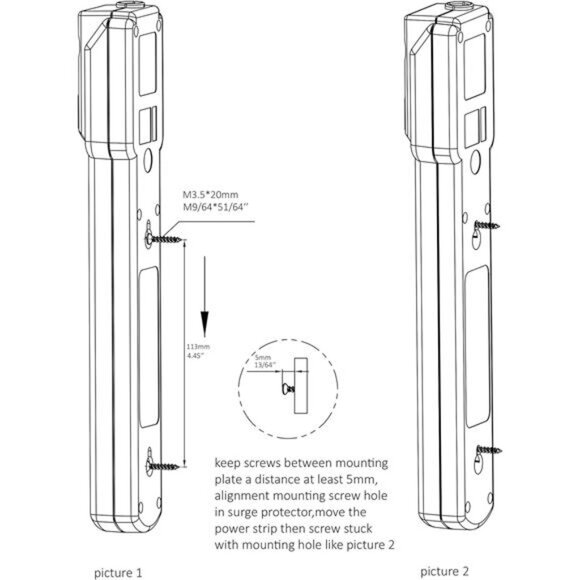 Amazon Basics Surge Protector Power Strip, 6-Outlet with 200J Protection, 2ft - Picture 6 of 14